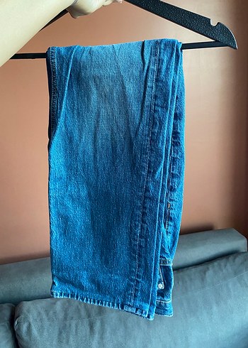 LTB Mavi Denim Rahat Kesim Midi Kot Pantolon