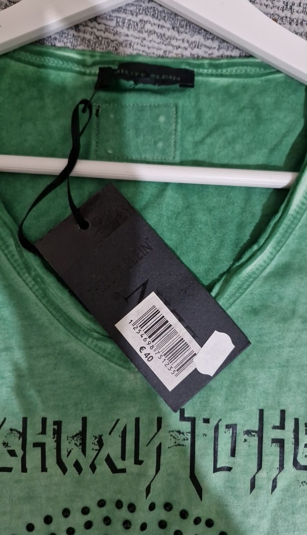 orjinal,etiketli Yeşil Baskılı Rock Punk Tişört - Görsel 5