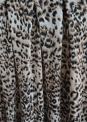 Leopar Desenli Kadın Bluz - Görsel 2