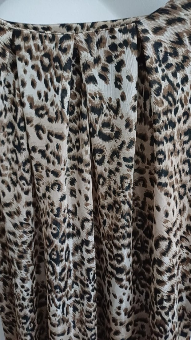 Leopar Desenli Kadın Bluz - Görsel 2