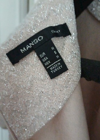 krem rengi ,simli ,çok şık  Kısa Kollu Kadın Bluz - Görsel 6