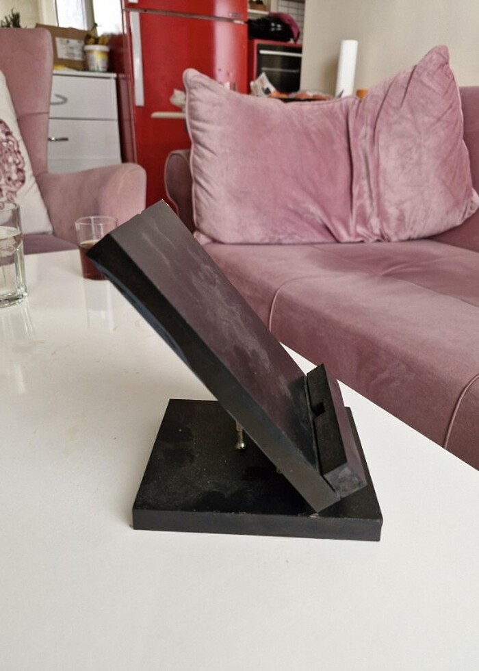 Ahşap telefon ve tablet tutucu - Görsel 4