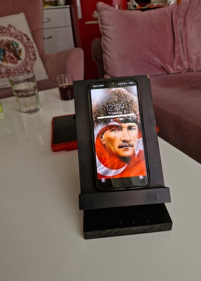 Ahşap telefonluk - Görsel 5