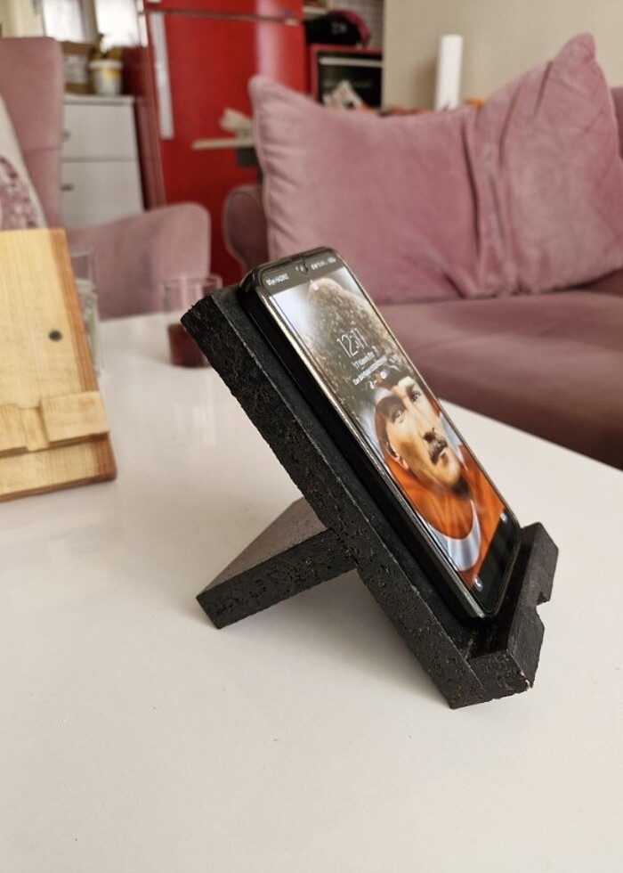 Ahşap telefonluk - Görsel 3