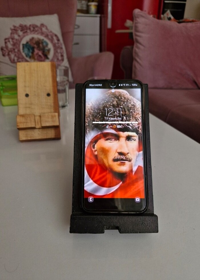 Ahşap telefonluk - Görsel 2