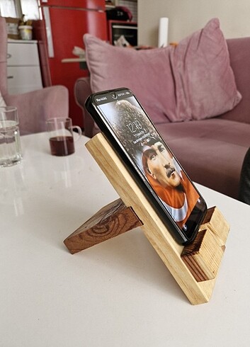 El yapımı özel ahşap telefonluk - Görsel 2