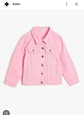 Koton kız çocuk pembe ceket 6-7 yaş