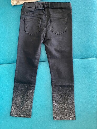4 Yaş Beden siyah Renk H&M simli pantolon (3-4 yaş)