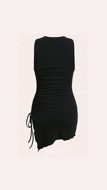Sheinside Shein asimetrik kesim elbise