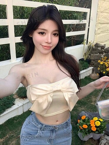 m Beden Shein coquette crop