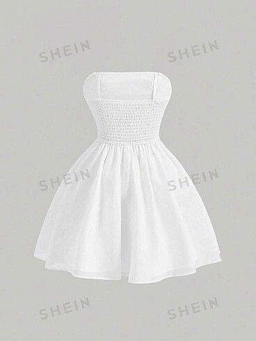Sheinside Shein beyaz elbise