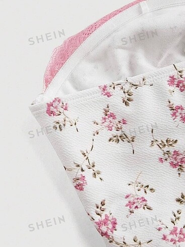 m Beden çeşitli Renk Shein çiçekli crop top