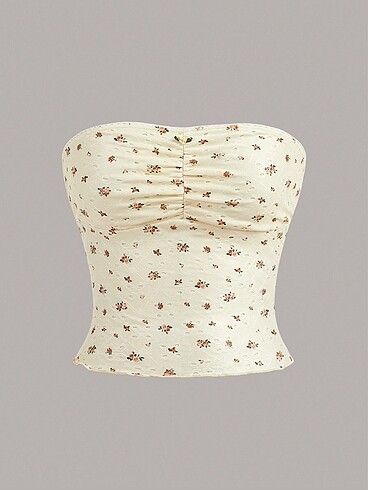 Shein çiçekli crop