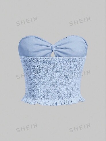 Sheinside Shein mavi crop