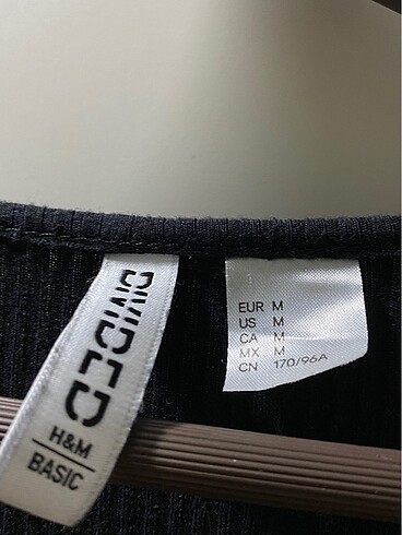 m Beden H&M uzun triko elbise