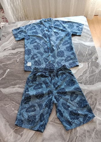 LC Waikiki Kısa Kollu Gömlek ve Şort Takım LC Waikiki
