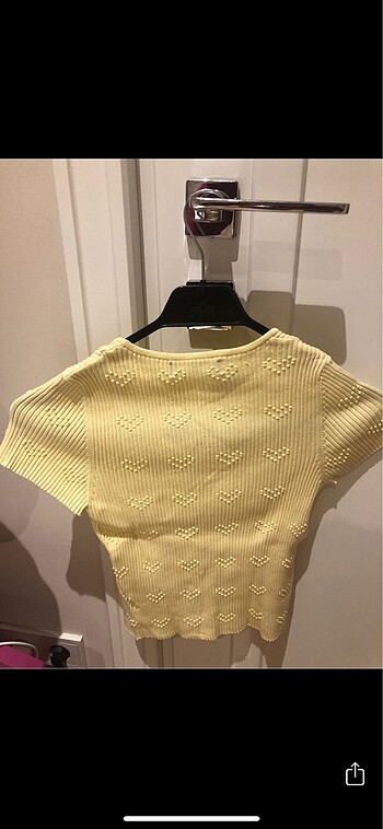 Bershka Bershka hafif crop butter yellow üst