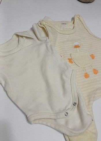 Beyaz Kolsuz Bebek Body - Görsel 2