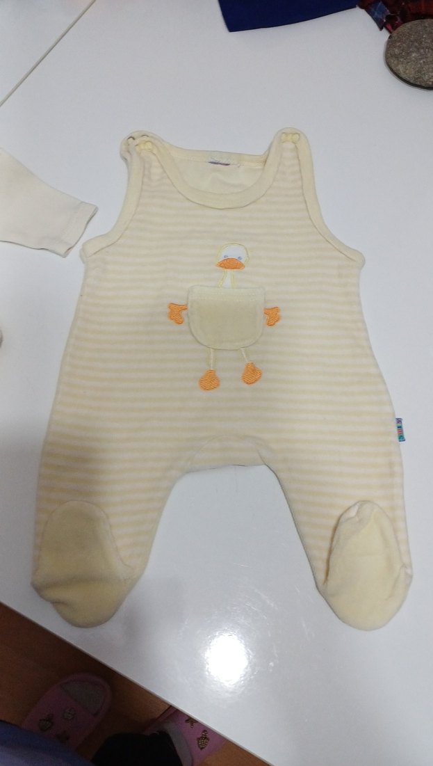 Beyaz Kolsuz Bebek Body - Görsel 3