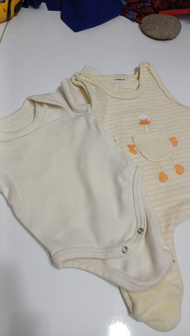 Beyaz Kolsuz Bebek Body - Görsel 2