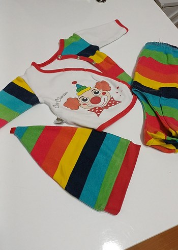 Renkli Pamuklu Bebek Erkek Takım - Görsel 3