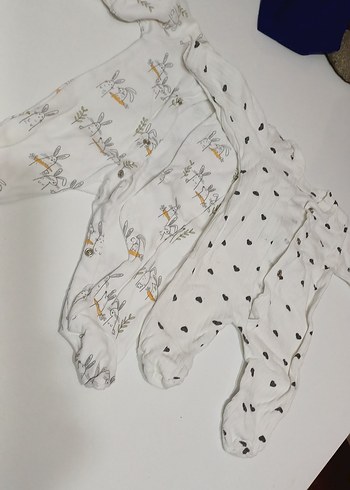 Beyaz Pamuk Bebek Tulumu - Görsel 2