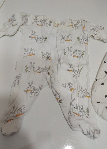 Beyaz Pamuk Bebek Tulumu - Görsel 4