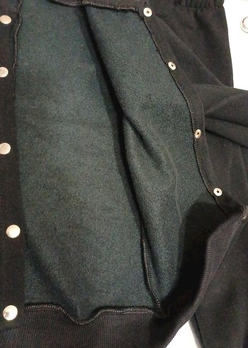 Düğmeli Siyah Erkek Sweatshirt ve Eşofman Takımı özel dikim - Görsel 3