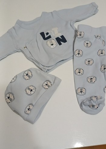 Gri Erkek Bebek Uzun Kollu Takım - Görsel 2