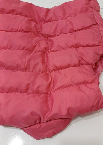 Kız Çocuk Pembe Fermuarlı Yelek - Görsel 3