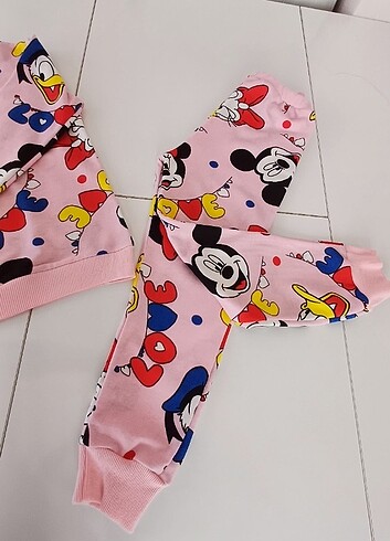 5 Yaş Beden çeşitli Renk Kız çocuk pijama takimi 