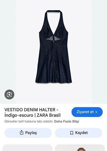 s Beden lacivert Renk V Yaka Mini Lacivert Denim Elbise