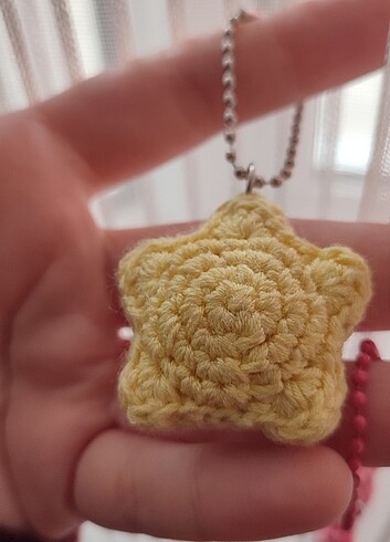 Tasarımcı Mini Örgü Yıldız Charmm/Anahtarlık