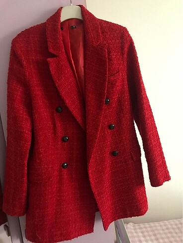 Kırmızı blazer