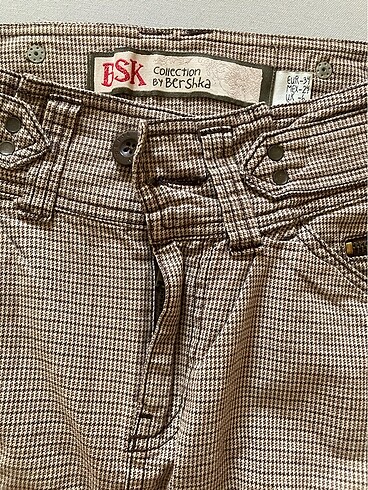 xs Beden kahverengi Renk Bershka mini etek