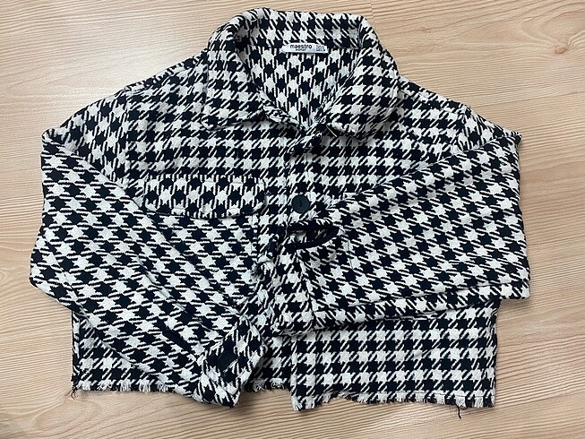 Crop ceket