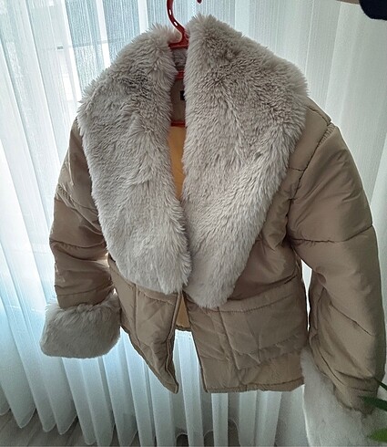 xs Beden camel Renk Kürklü mont