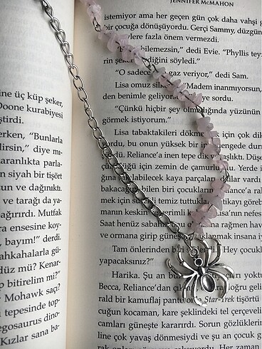 ????Pembe Kuvars Örümcek Kolye????