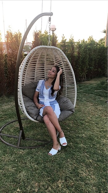 Beyaz marin elbise