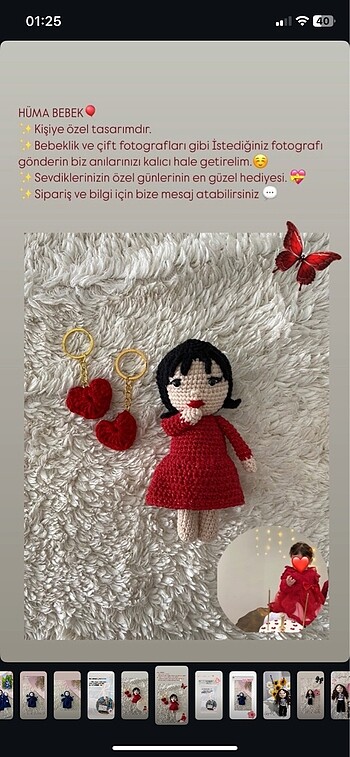 Amigurumi kişiye özel bebek