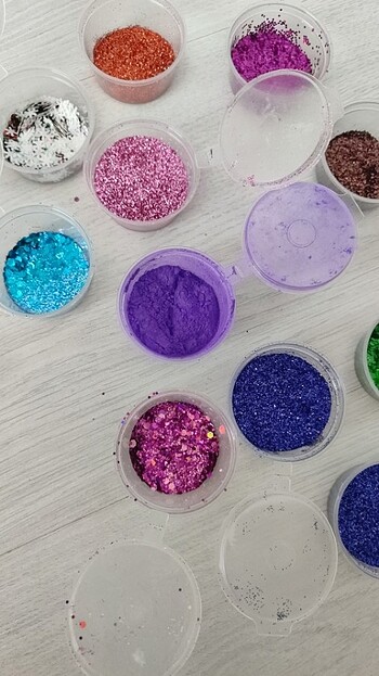  Beden Renk Glitter sim pigment seti