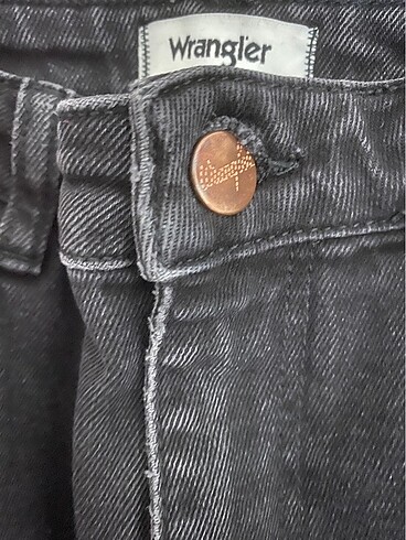 30 Beden Wrangler marka Siyah Straight Kot Pantolon