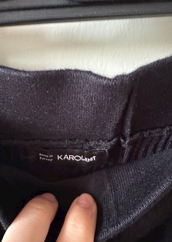 Siyah Çizgili Uzun Pilili Kadın Etek - Görsel 2