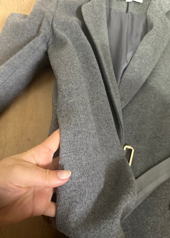 İpekyol Gri Düğmesiz Kadın Kaban - Görsel 4