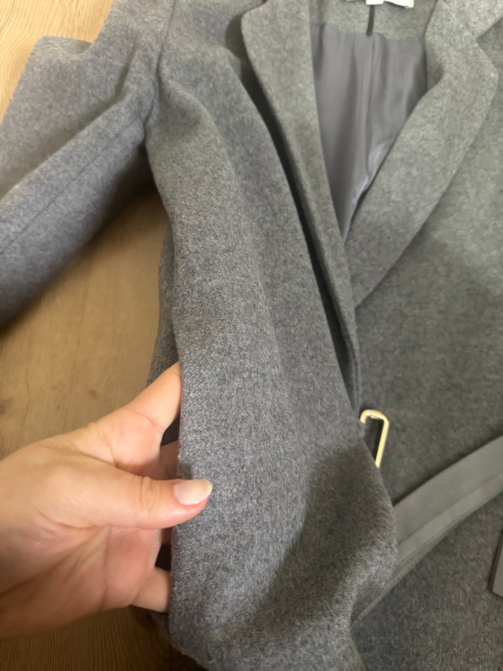 İpekyol Gri Düğmesiz Kadın Kaban - Görsel 4