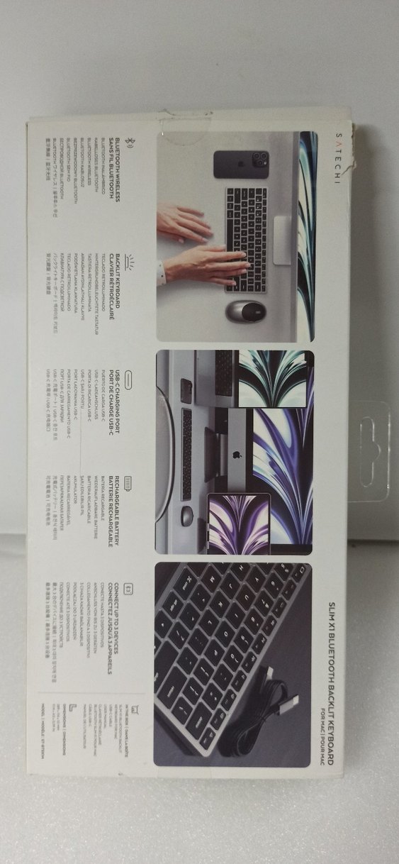 Bluetooth klavye , SATECHI  SLIM X1 BLUETOOTH  BACKLIT - Görsel 2