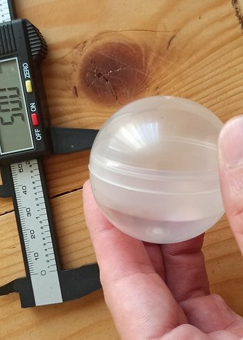 50mm 65 adet , Top kapsül , plastik kapaklı top , içi boş