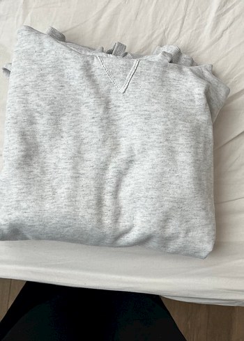 m Beden gri Renk Gri Oversize Kadın Sweatshirt