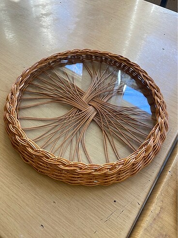 Rattan tepsi
