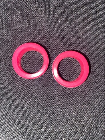 SİLİKON 20MM pembe tünel Piercing